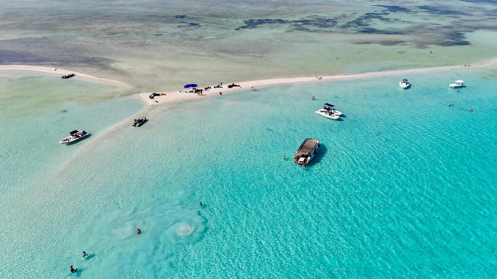 Speedboat on the Red Sea