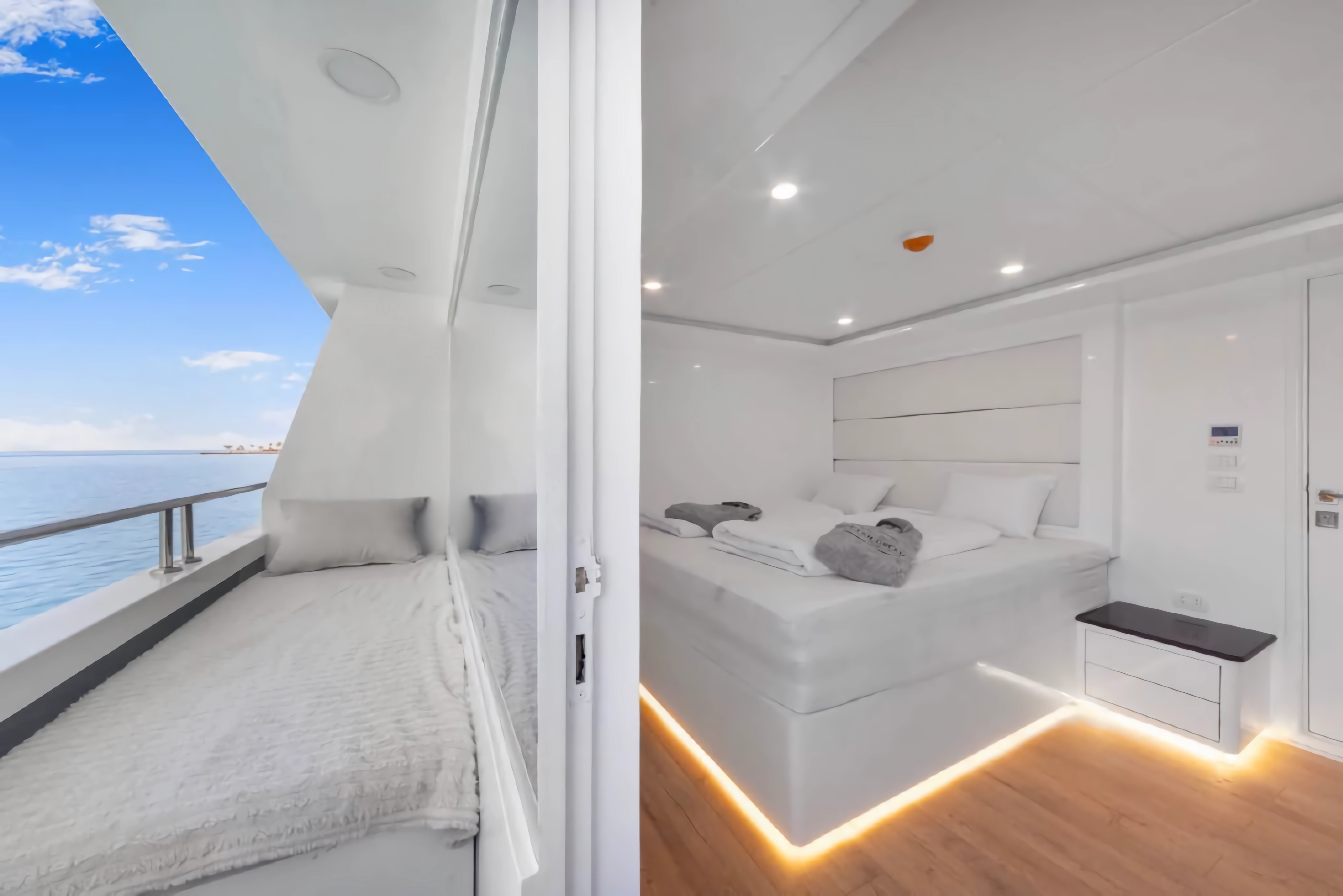 Suite C upper deck with private balcony